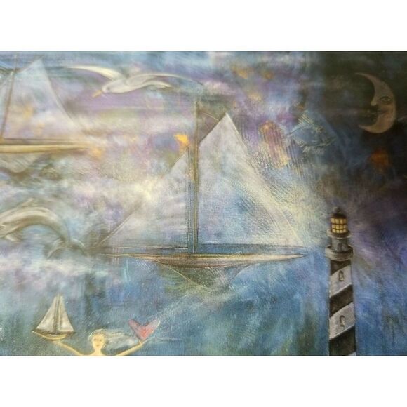 Robert Shields 5"x8" Mermaid Love‎ Lithograph Signed by Artist Cardboard Frame - Picture 5 of 8